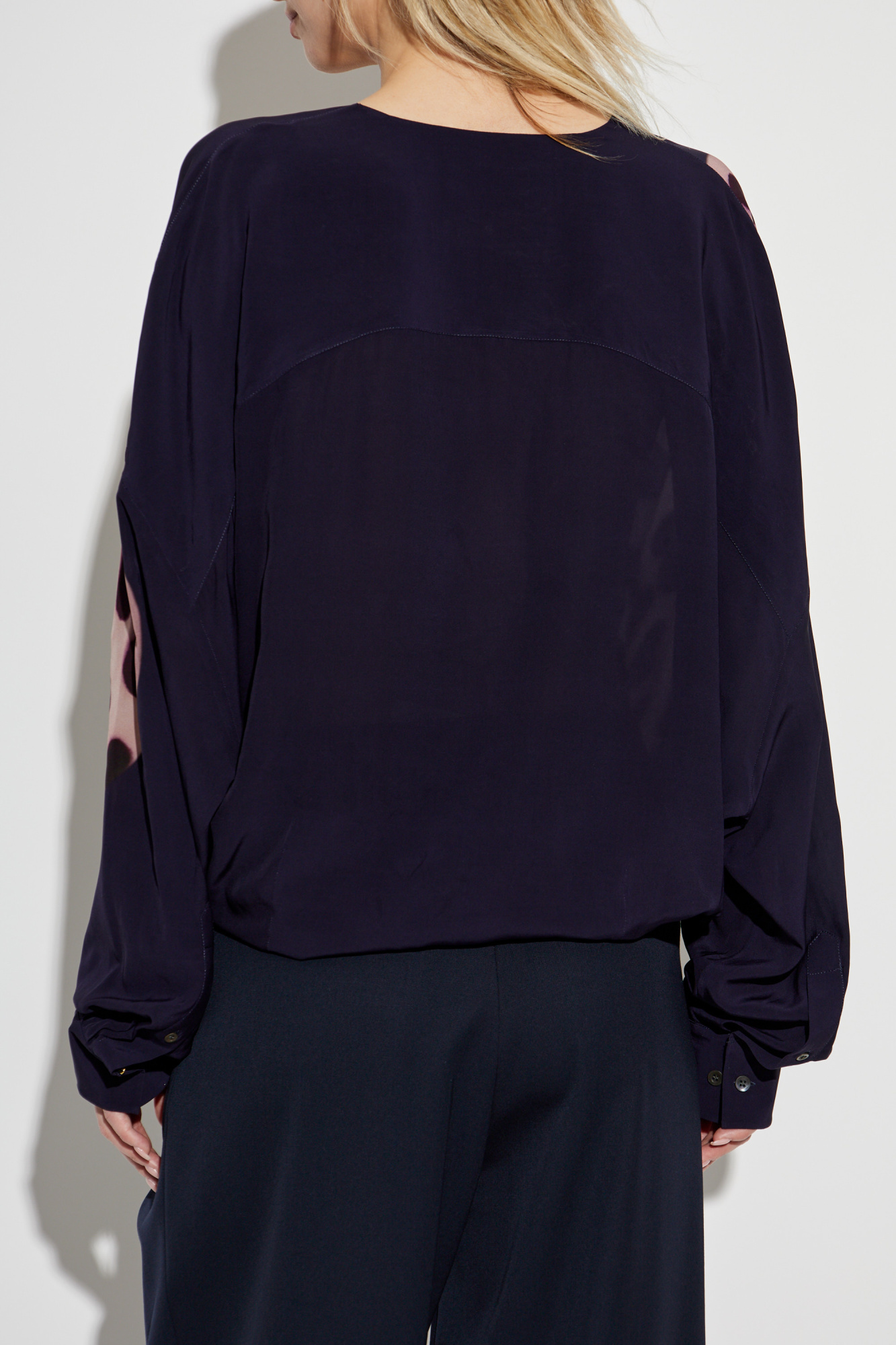 Purple V-neck top Dries Van Noten - Vitkac AS